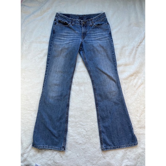 Lucky Brand Denim - Lucky Brand Dungarees Jeans Womens Blue Bootcut Mid Rise. Size 4 27